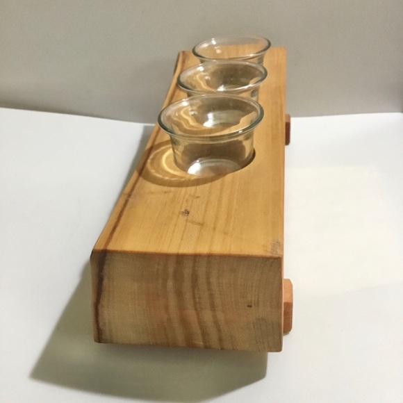 Handmade West Coast Carver Don Bastian votive candle holder - Picture 4 of 10